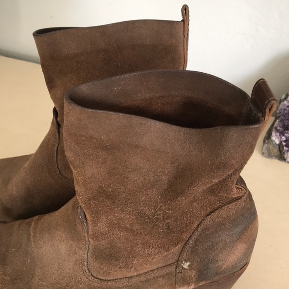 Rag & Bone slouchy boho suede distressed western - Picture 3 of 8